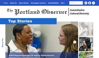 Screenshot of The Portland Observer