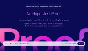 Screenshot of Proof News
