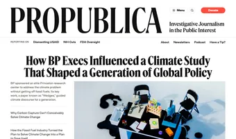 Screenshot of ProPublica