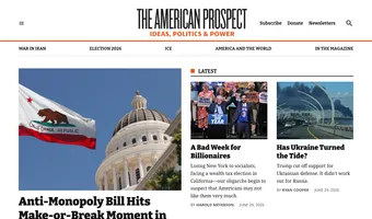 Screenshot of The American Prospect