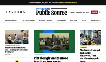 Screenshot of Pittsburgh's Public Source