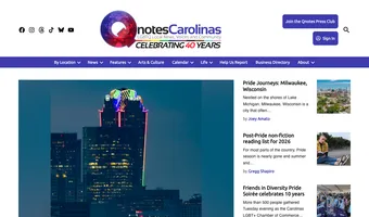 Screenshot of QnotesCarolinas.com