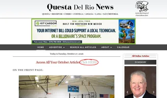 Screenshot of Questa del Rio News