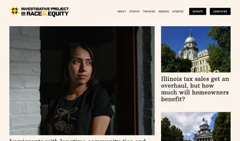 Screenshot of Investigative Project on Race and Equity