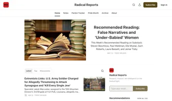 Screenshot of Radical Reports