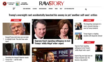 Screenshot of Raw Story