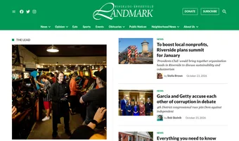 Screenshot of Riverside-Brookfield Landmark