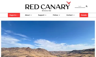 Screenshot of Red Canary Magazine
