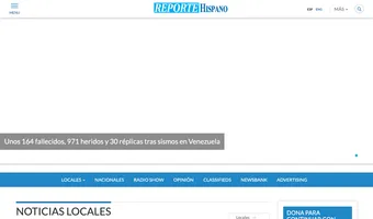 Screenshot of Reporte Hispano