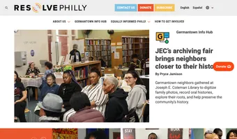 Screenshot of Resolve Philly