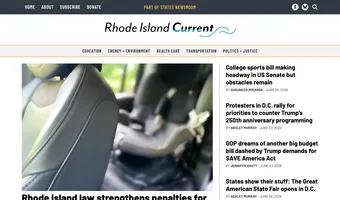 Screenshot of Rhode Island Current