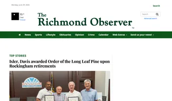 Screenshot of Richmond Observer