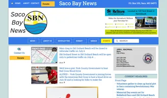 Screenshot of Saco Bay News