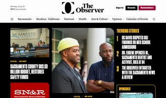 Screenshot of The Sacramento Observer
