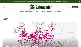 Screenshot of Salamander News