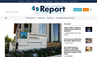 Screenshot of San Antonio Report