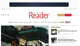 Screenshot of San Diego Reader