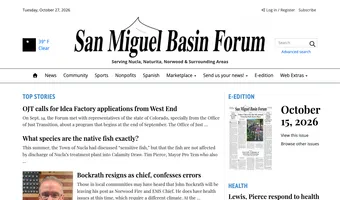 Screenshot of San Miguel Basin Forum