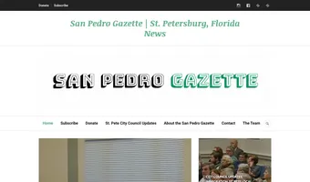 Screenshot of San Pedro Gazette