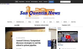 Screenshot of San Quentin News