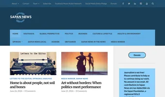 Screenshot of Sapan News