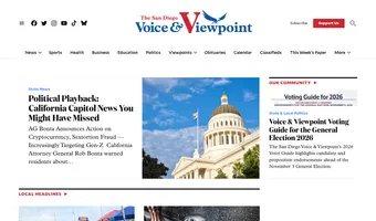 Screenshot of The San Diego Voice & Viewpoint