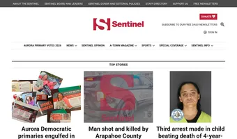 Screenshot of Sentinel Colorado