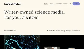 Screenshot of Sequencer Magazine