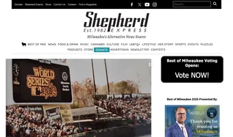 Screenshot of Shepherd Express