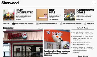 Screenshot of Sherwood News
