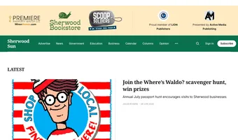 Screenshot of Sherwood Sun