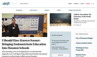 Screenshot of Shift Press