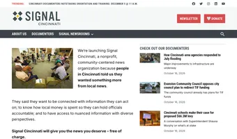 Screenshot of Signal Cincinnati