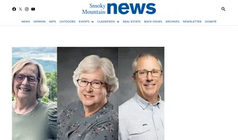 Screenshot of Smoky Mountain News