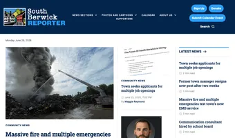 Screenshot of South Berwick Reporter