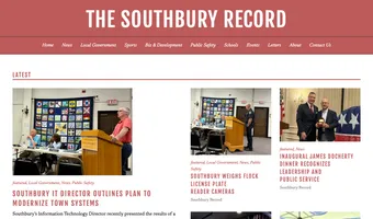 Screenshot of The Southbury Record