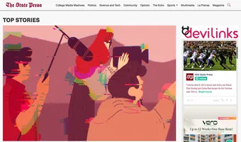 Screenshot of The Arizona State Press