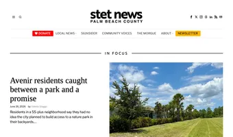 Screenshot of Stet News