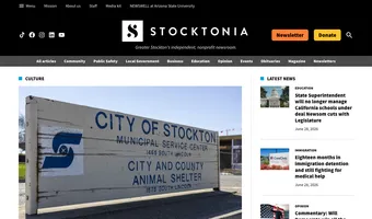 Screenshot of Stocktonia News