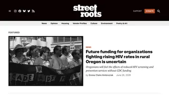 Screenshot of Street Roots