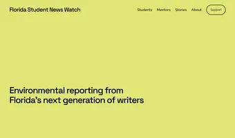 Screenshot of Florida Student News Watch