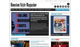Screenshot of Houston Style Magazine