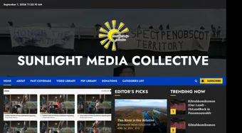 Screenshot of Sunlight Media Collective