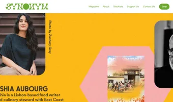 Screenshot of Synonym Magazine