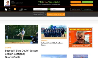 Screenshot of TAPinto Westfield