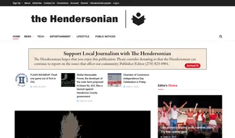 Screenshot of The Hendersonian