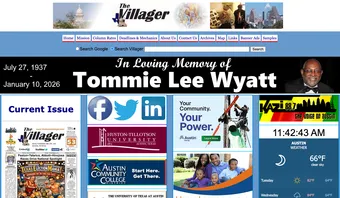 Screenshot of The Austin Villager