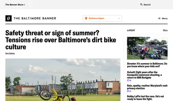 Screenshot of The Baltimore Banner