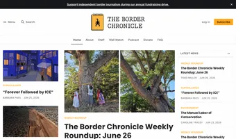 Screenshot of The Border Chronicle