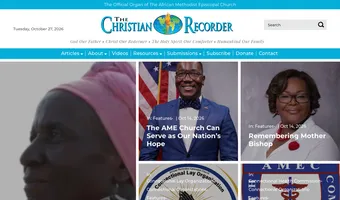 Screenshot of The Christian Recorder